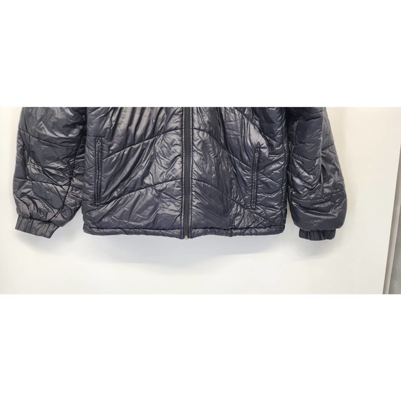 Men's Adidas 3 Stripe TS Climaproof Puffer Black On‎ Black Jacket Size XL - Picture 8 of 10